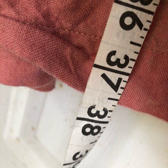 notPERFECTLINEN mama Midi Dress pink large 100% linen - Picture 5 of 7